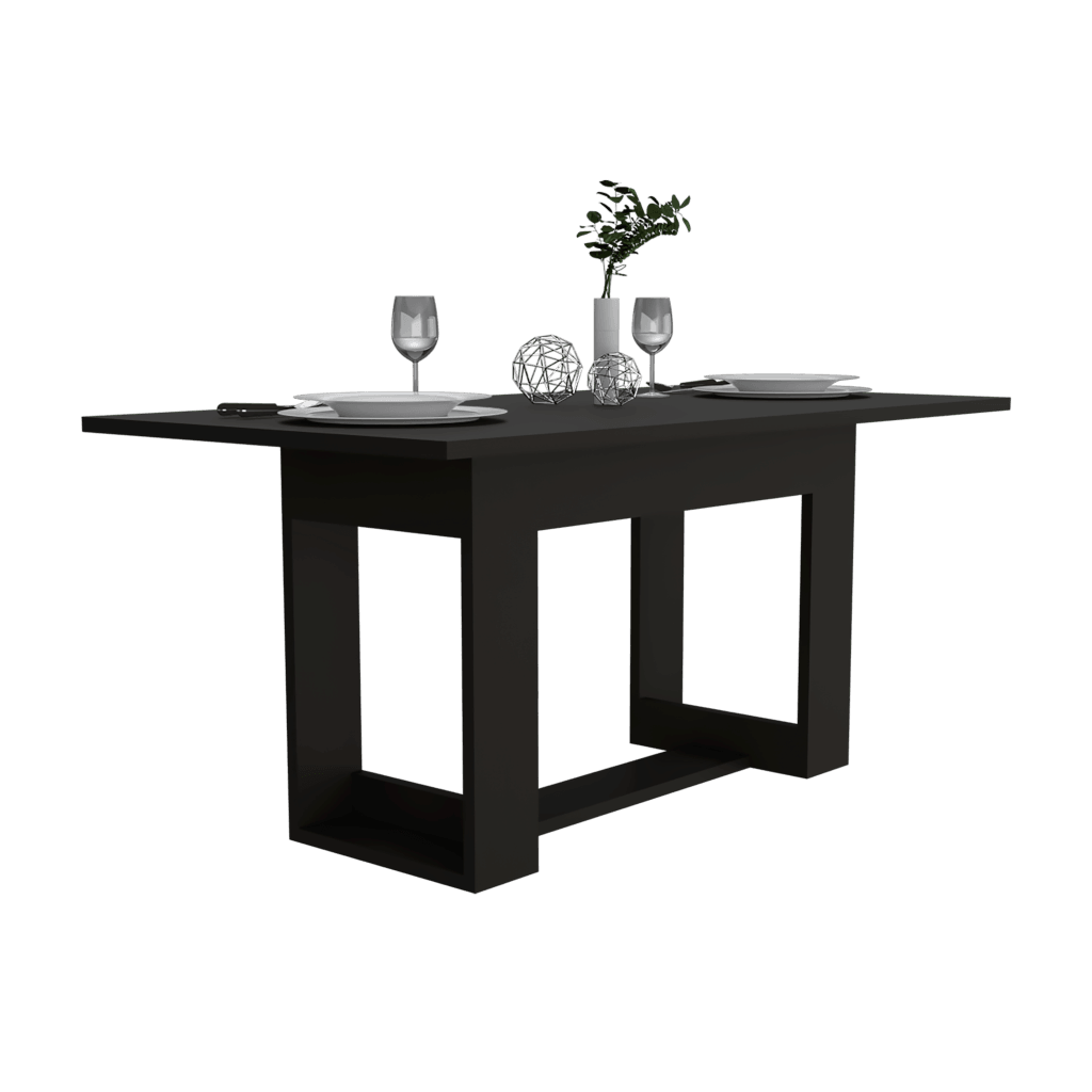 Combo Comedor Beton , Incluye Comedor y 4 Sillas wengue, vista lateral