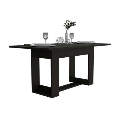 Combo Comedor Beton , Incluye Comedor y 4 Sillas wengue, vista lateral