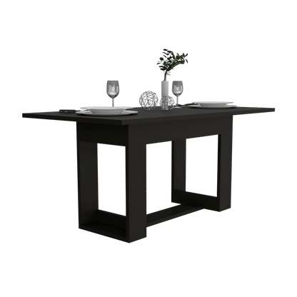 Juego de Comedor Roatan · 4 Sillas · Wengue y Blanco