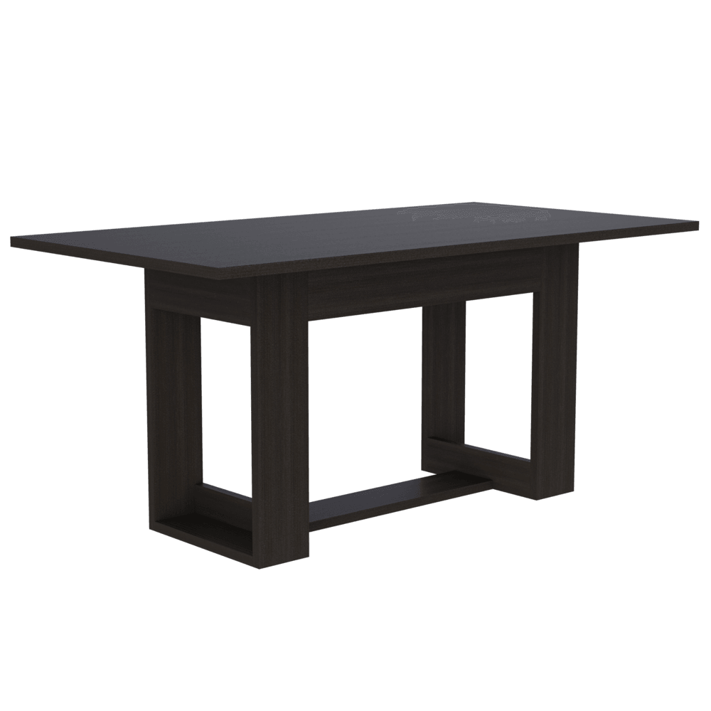 Combo Comedor Satura, Wengue, Café Claro y Chocolate, Incluye Comedor y 6 Sillas - VIRTUAL MUEBLES