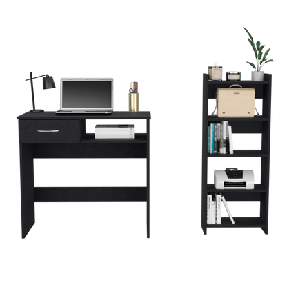 Combo Para Oficina, Buey, Incluye Escritorio y Biblioteca ZF - VIRTUAL MUEBLES