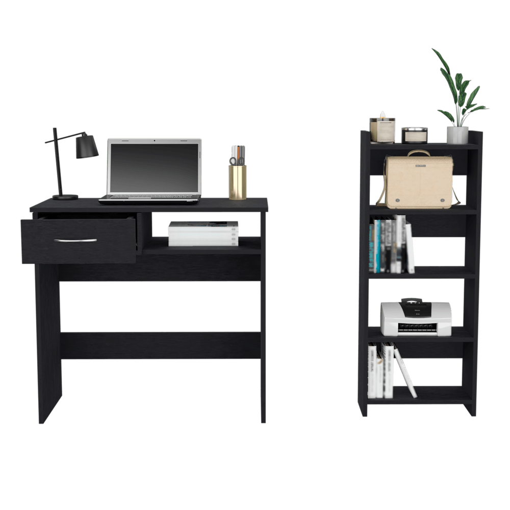 Combo Para Oficina, Buey, Incluye Escritorio y Biblioteca ZF - VIRTUAL MUEBLES