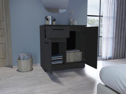 Closet Indira, Wengue, con tres cajones multiusos deslizables ZF - VIRTUAL MUEBLES