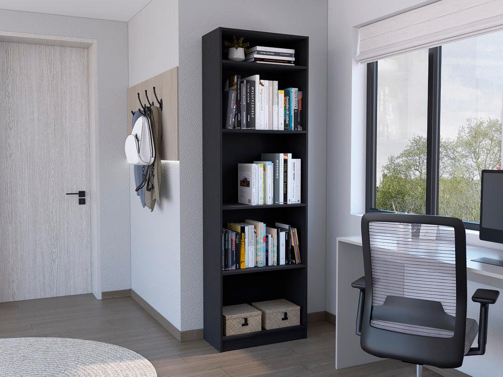 Complemento de Biblioteca Home, Wengue, para Adicionar un Compartimiento a tus Espacios - VIRTUAL MUEBLES