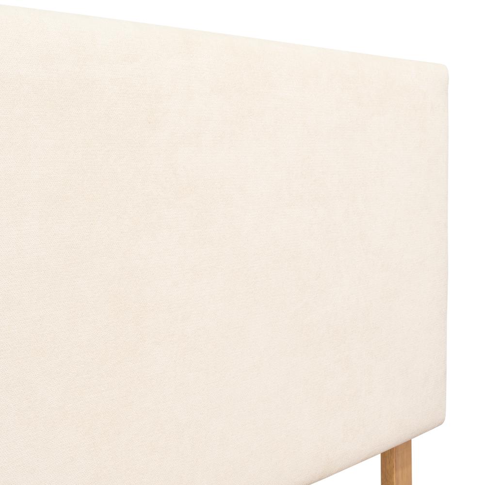 Cama doble Sonia beige con respaldo tapizado, 110 x 143 x 197 cm – vista 14