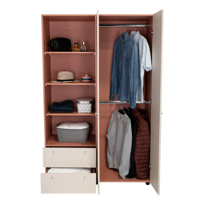 Closet Mokat, Arupo y Toquilla, con dos puertas abatibles