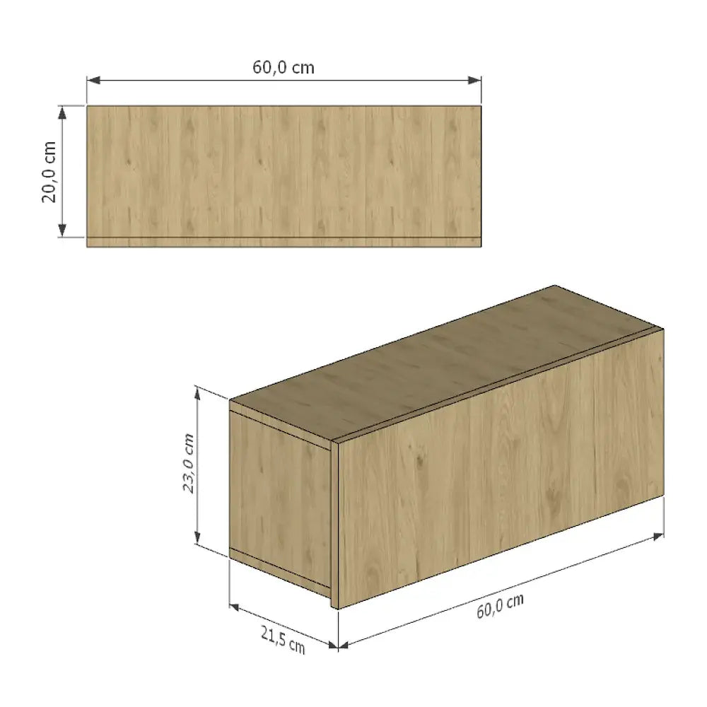 Cajon Sky flotante con puerta Duna