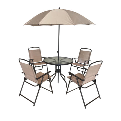 Sala de Terraza Jardín, Beige, Incluye Sombrilla, detalle