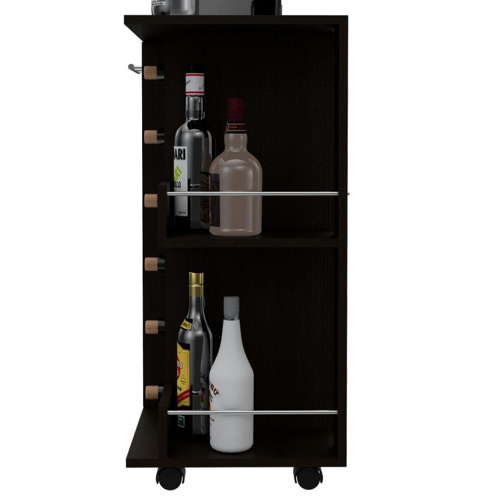 Bar Cart color Wengue para Sala.