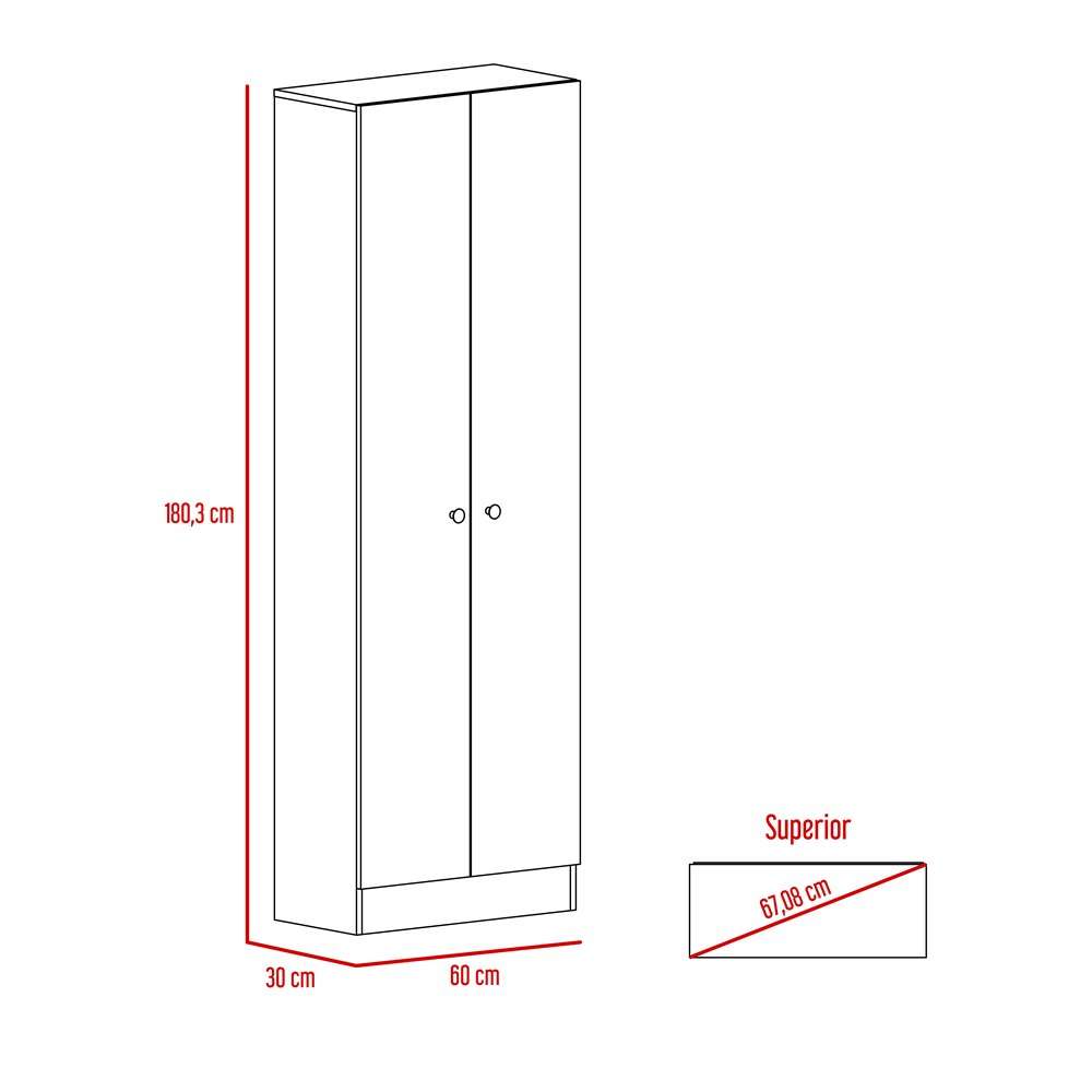 Closet 2 Puertas Home Multiusos RTA Duna Blanco