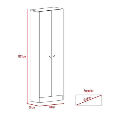 Closet 2 Puertas Home Multiusos RTA Duna Blanco