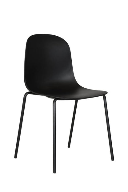 Set de 2 Sillas Aiara, Color Negro, Diseño Moderno