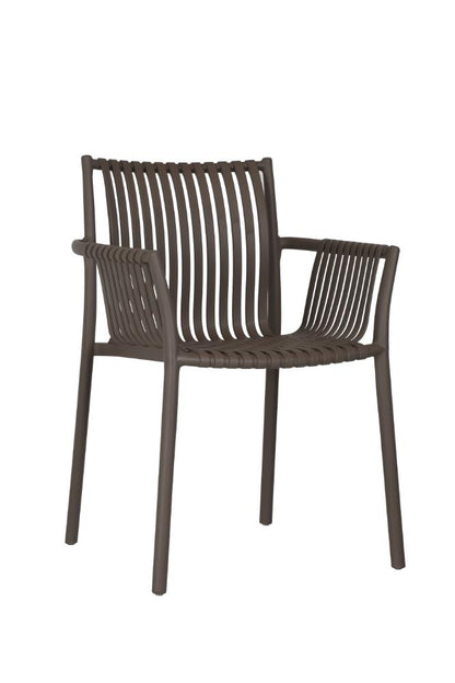 Juego de Comedor Duetto · Mesa Redonda + 2 Sillas · Taupe