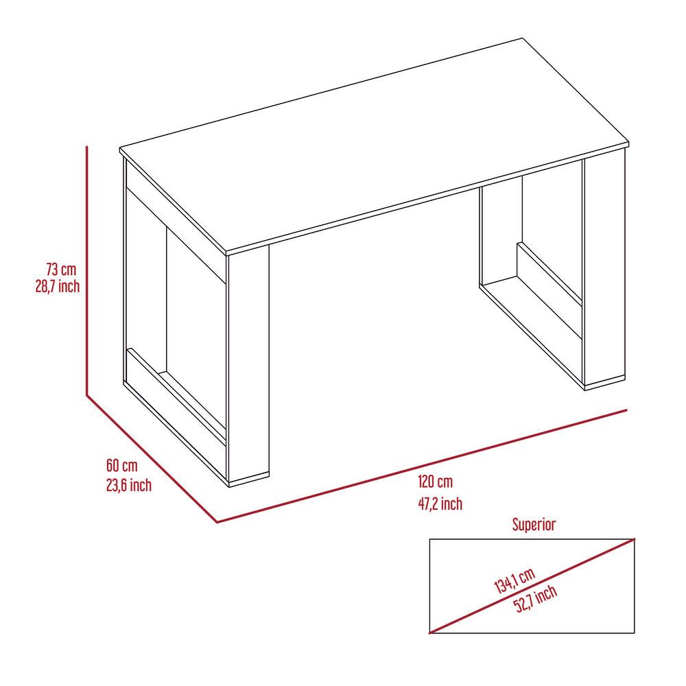 Escritorio Elora, Gris, Ideal Para Espacios de Trabajo ZF - VIRTUAL MUEBLES