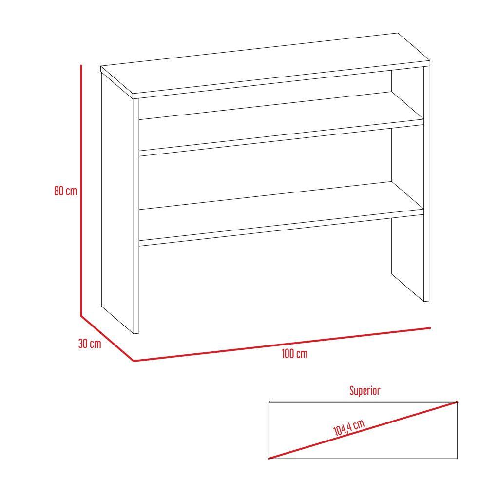 Mesa Auxiliar Ascher color Wengue para Ambientes.