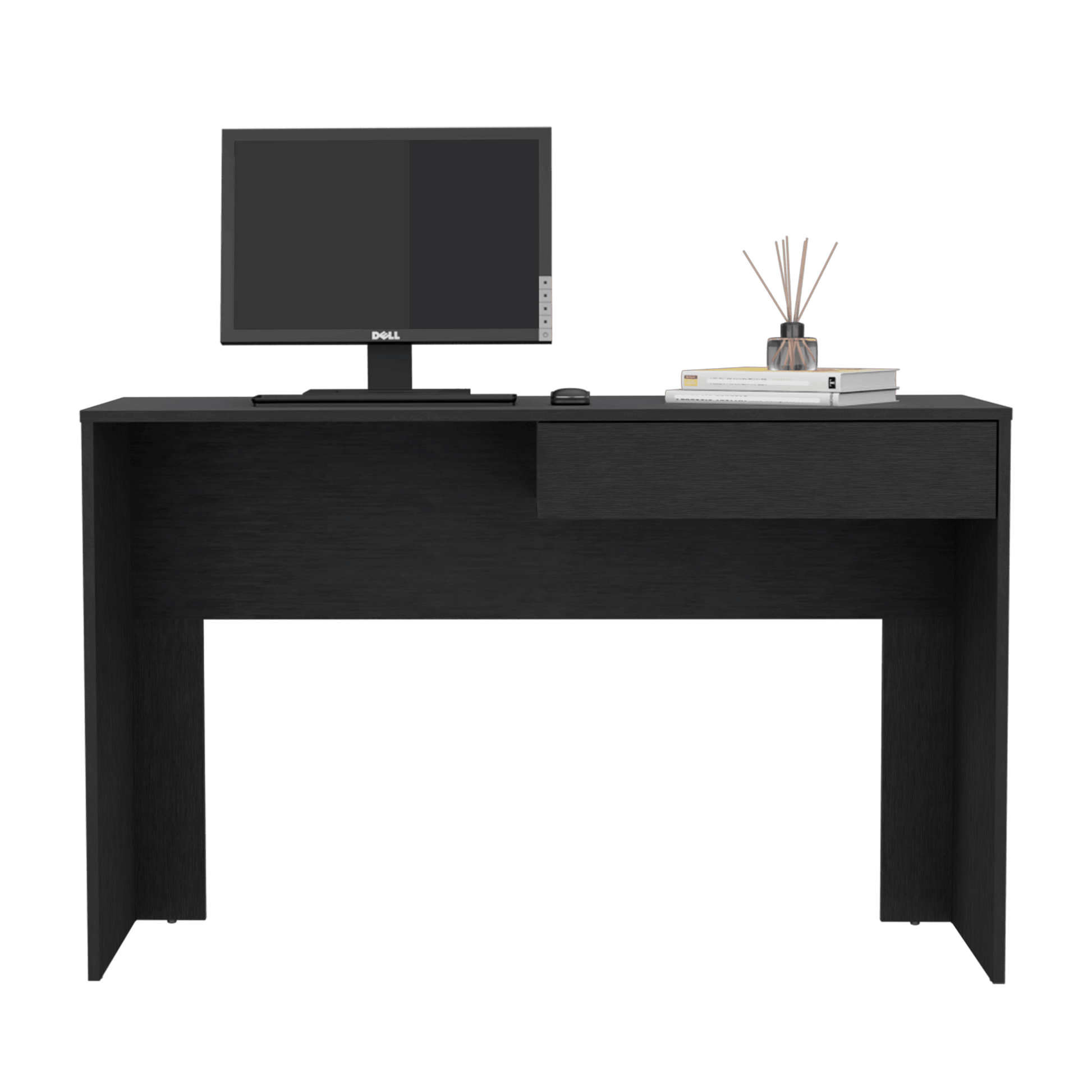 Escritorio Mantis, Wengue, con Un Cajon Organizador ZF - VIRTUAL MUEBLES