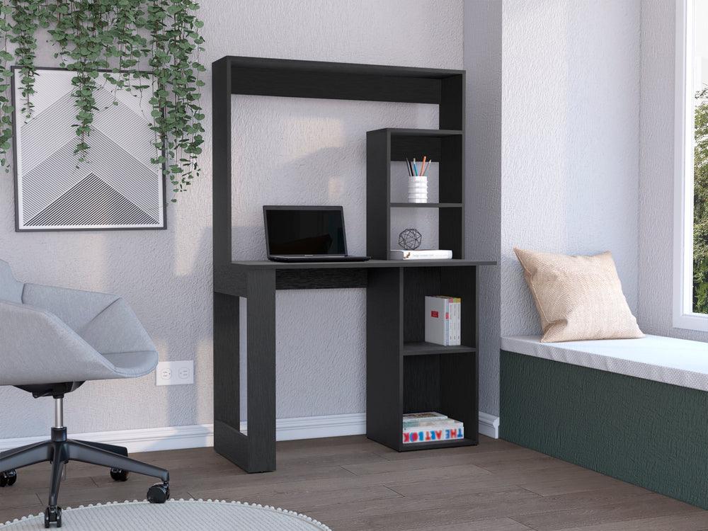 Escritorio Mandy, Wengue, Ideal Para Espacios Pequeños ZF - VIRTUAL MUEBLES