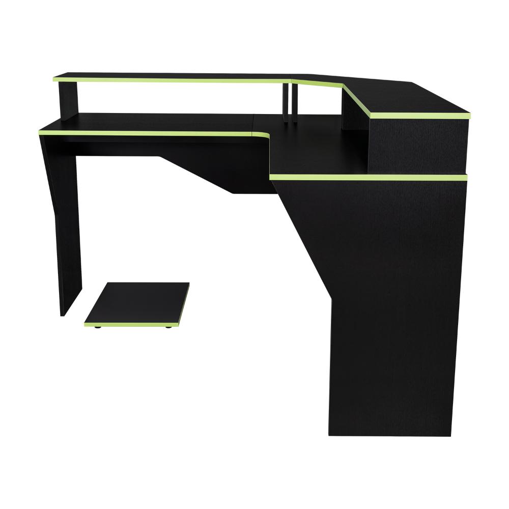 Combo Gamer Vitorino · Escritorio + Silla · Verde y Negro