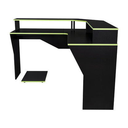 Combo Gamer Vitorino · Escritorio + Silla · Verde y Negro