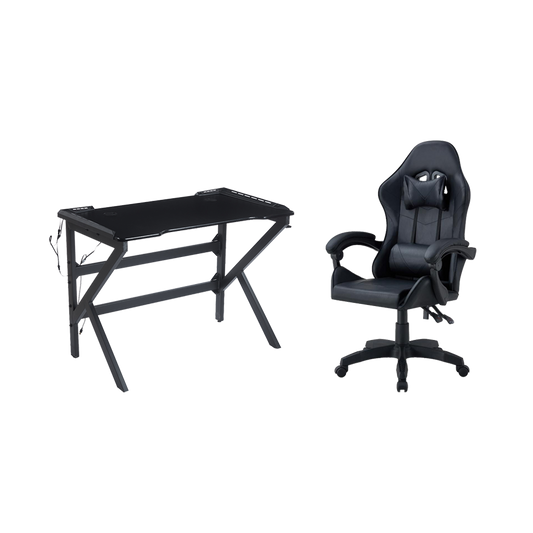 Combo Gamer Iron, Incluye Escritorio y Silla Gamer