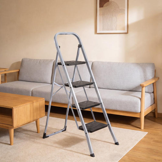 Escalera Tubular Natura · 4 Niveles · Negro