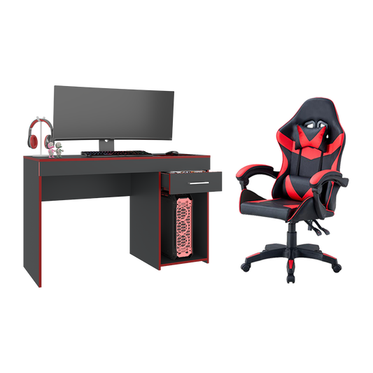 Combo Gamer Adam · Escritorio + Silla