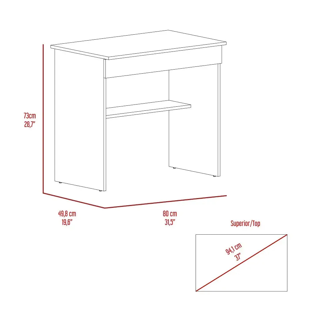 Escritorio Ohio Z80 Cajon RTA Blanco Arupo