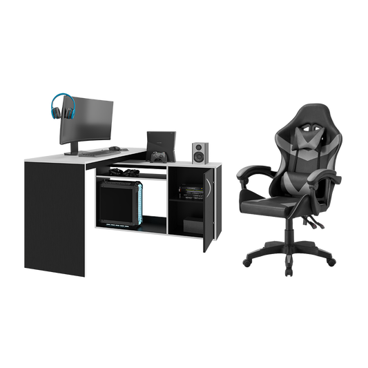 Combo Gamer Lupin · Escritorio + Silla