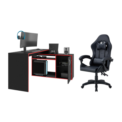 Combo Gamer Saur · Escritorio + Silla
