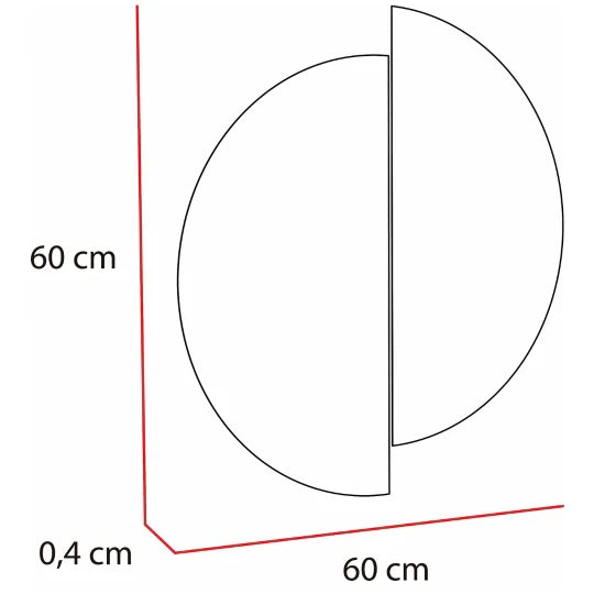 Espejo Rimini · Circular 60 cm