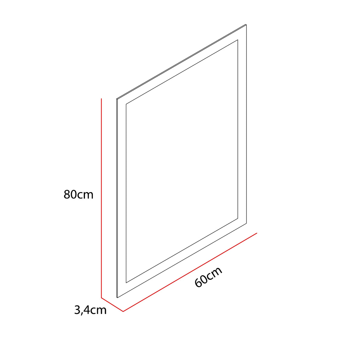 Espejo Rectangular Catania Led