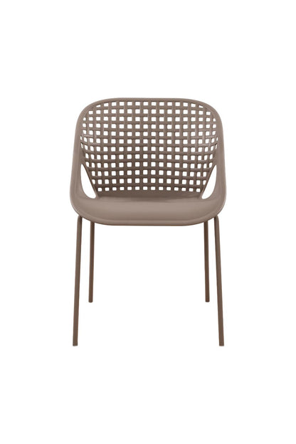 Set de 2 Sillas Senit con Brazos, Color Taupe, con Espaldar y Diseño Moderno
