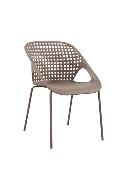 Juego de Comedor Danis · Mesa Redonda + 2 Sillas · Taupe