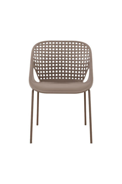 Set de 2 Sillas Senit con Brazos, Color Taupe, con Espaldar y Diseño Moderno