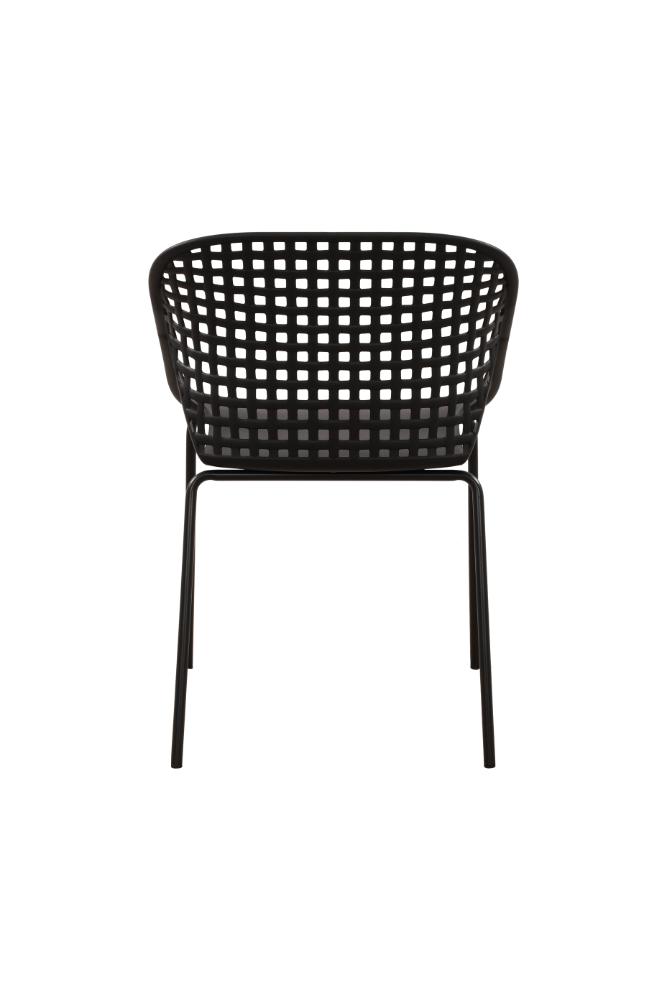 Set de 2 Sillas Senit con Brazos, Color Negro, con Espaldar y Diseño Moderno