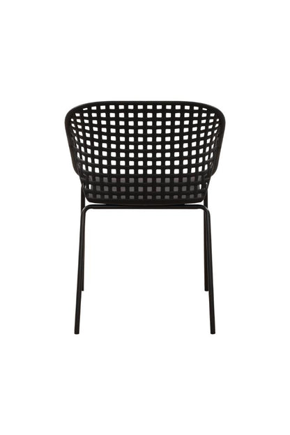 Set de 2 Sillas Senit con Brazos, Color Negro, con Espaldar y Diseño Moderno