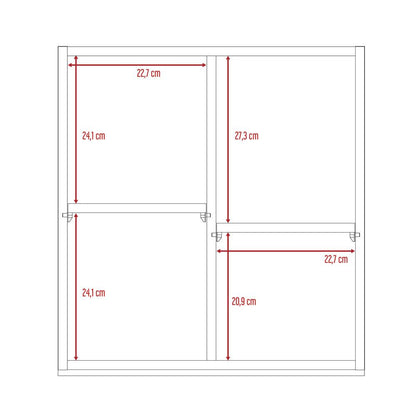 Gabinete de Baño Luma, Café Claro, con Puerta Espejo y Dos Entrepaños Para Ubicar Múltiples Objetos ZF - VIRTUAL MUEBLES