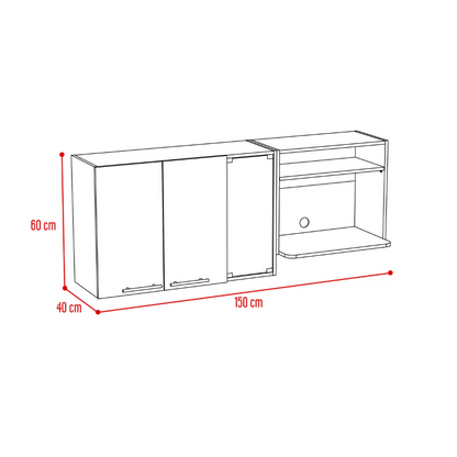 Gabinete de Cocina Superior Gina RTA Blanco Siena