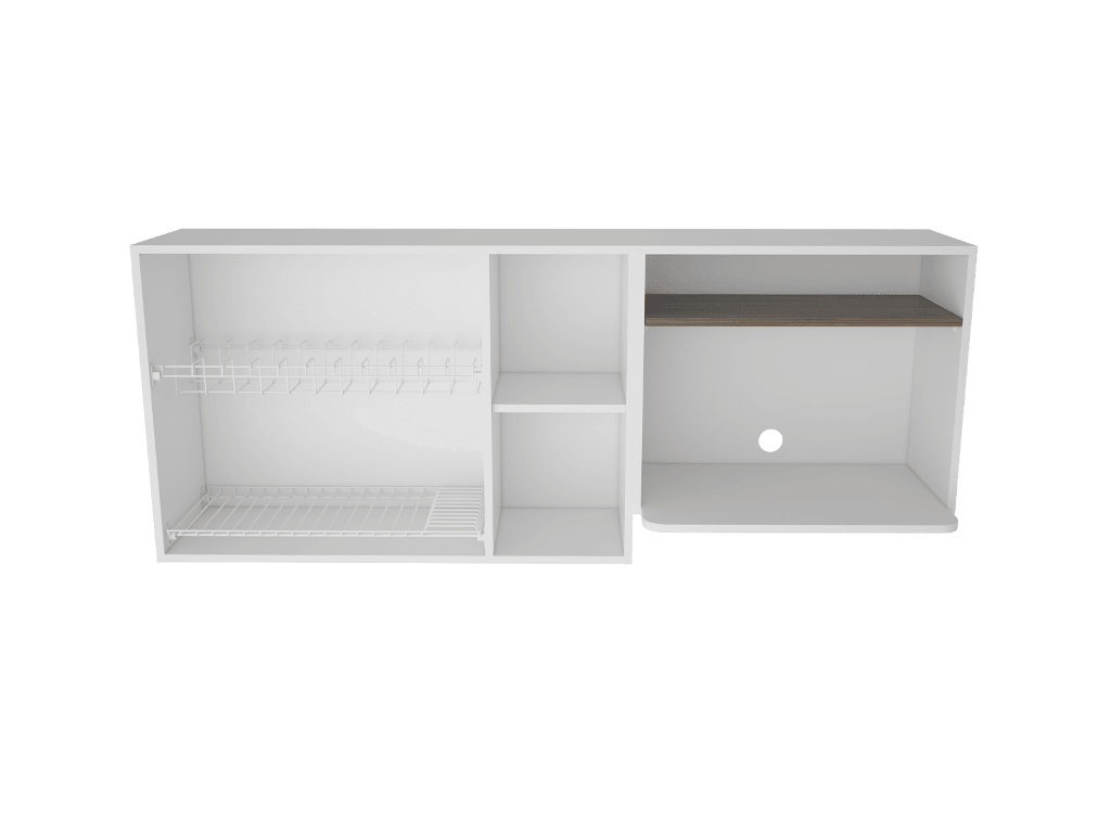 Gabinete Superior Viltex color Avellana y Blanco para Cocina.