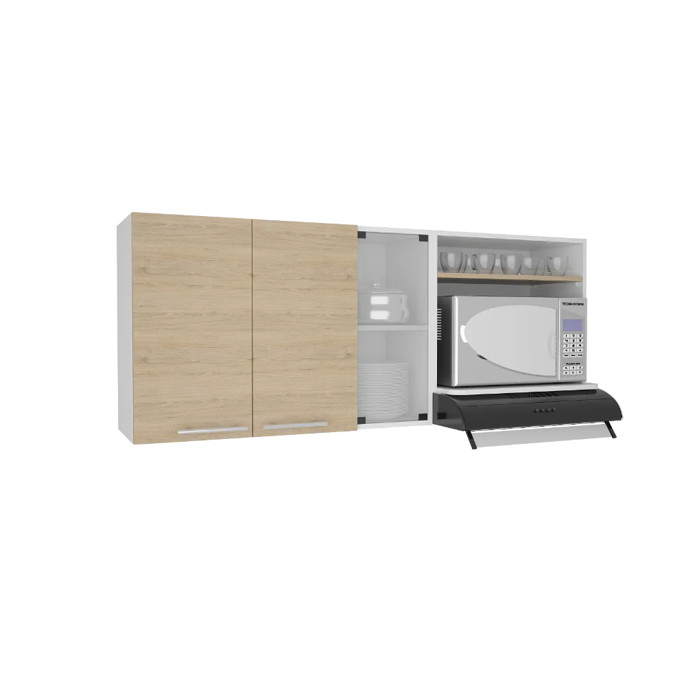 Gabinete Superior Gina Cocina RTA Blanco Rovere