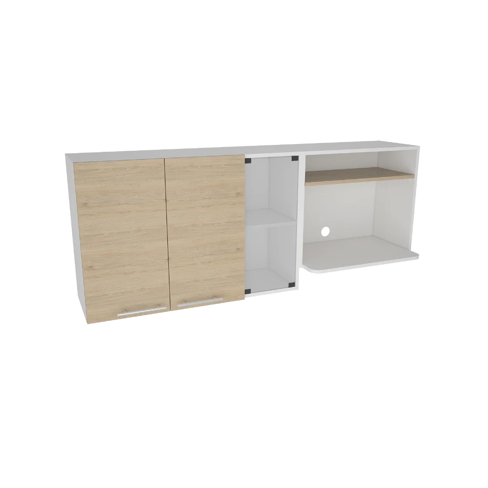 Gabinete Superior Gina Cocina RTA Blanco Rovere