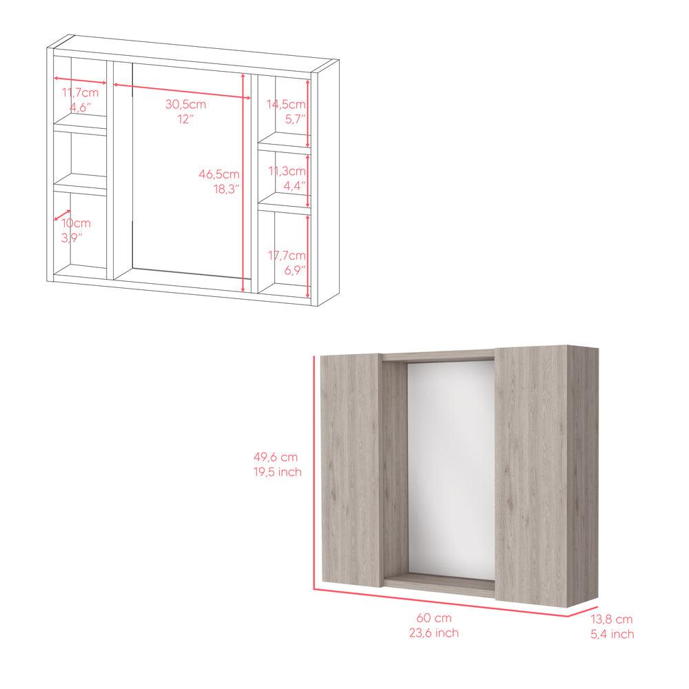 Estantería de Baño Kova, Humo, con Cuatro Entrepaños - VIRTUAL MUEBLES