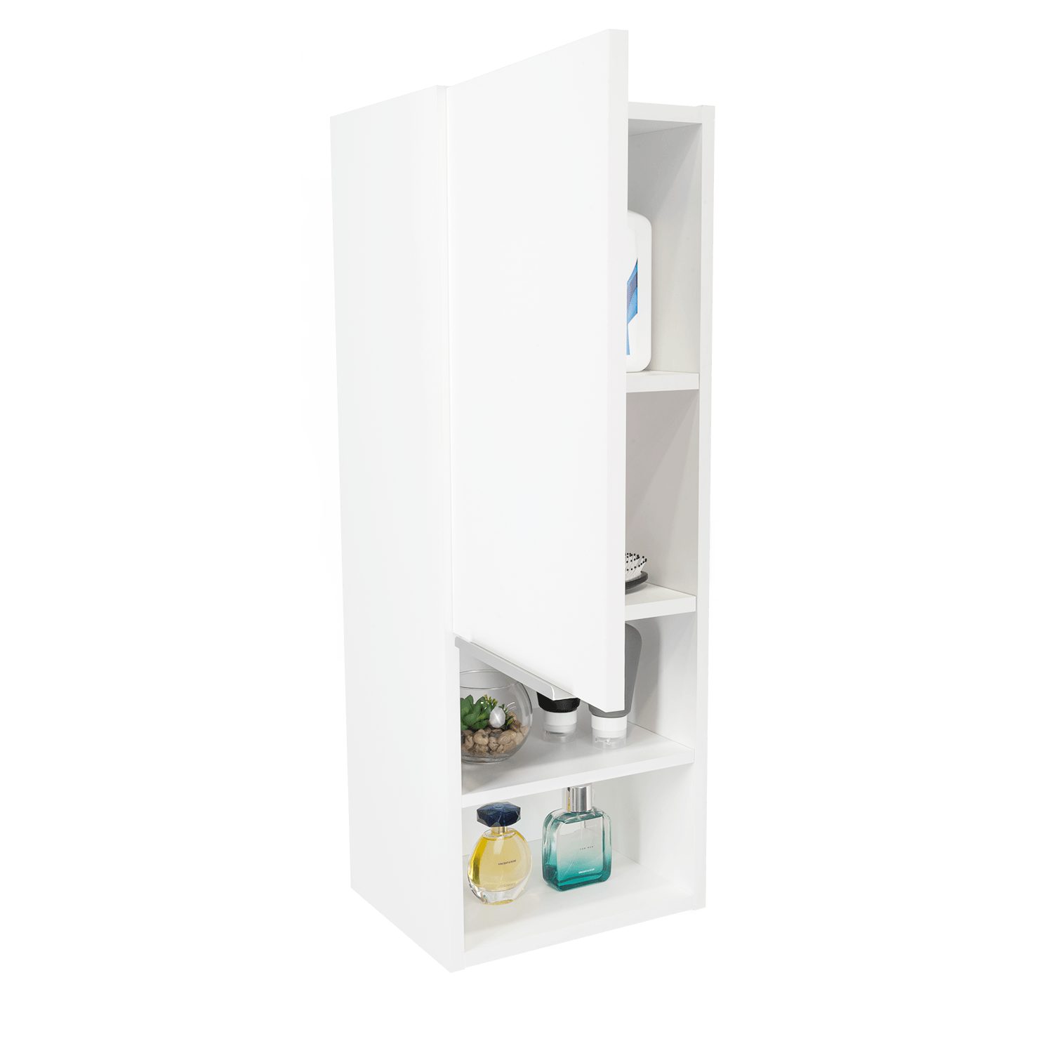 Gabinete Para Baño Real, Blanco, con Tres Entrepaños ZF - VIRTUAL MUEBLES