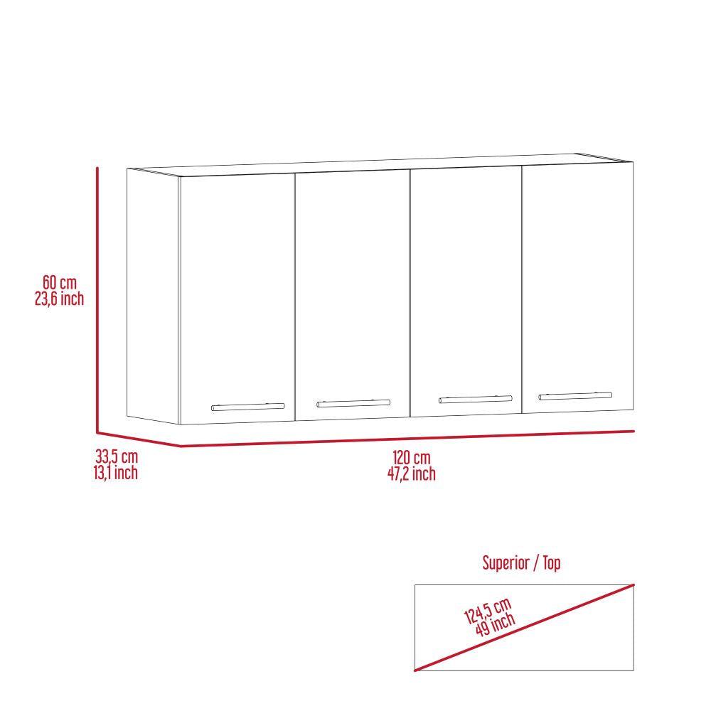 Gabinete Superior Frello color Wengue Para Cocina.