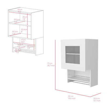 Gabinete Superior Nizki color Blanco Duqueza Para Cocina.