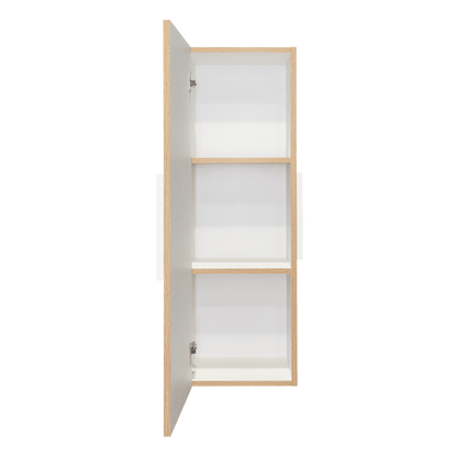 Gabinete de Baño Picasso, Blanco y Café Claro, con Espacio Para Guardar Objetos de Aseo ZF - VIRTUAL MUEBLES