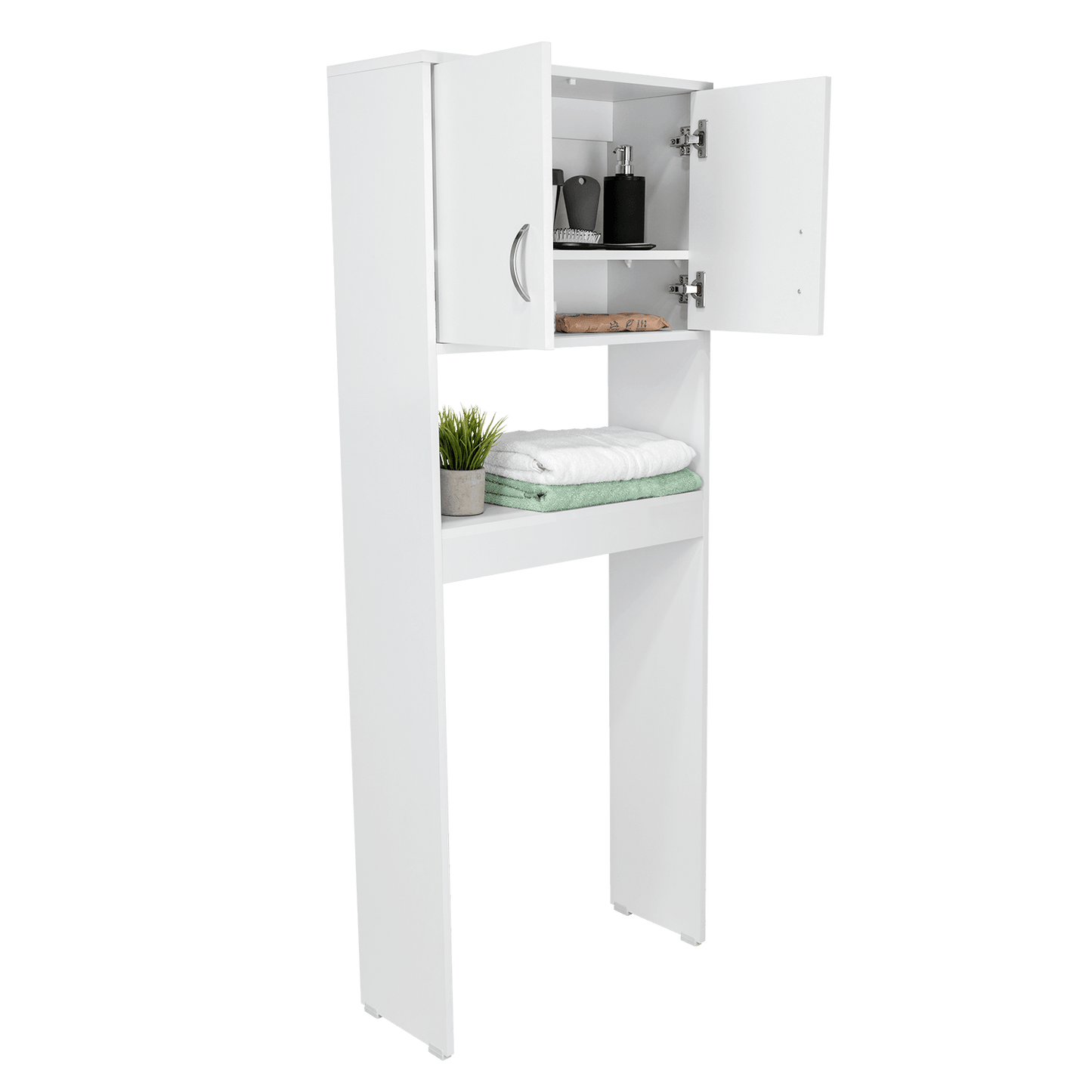 Gabinete de Baño Apolis, Blanco, Ideal Para Ahorrar Espacio - VIRTUAL MUEBLES