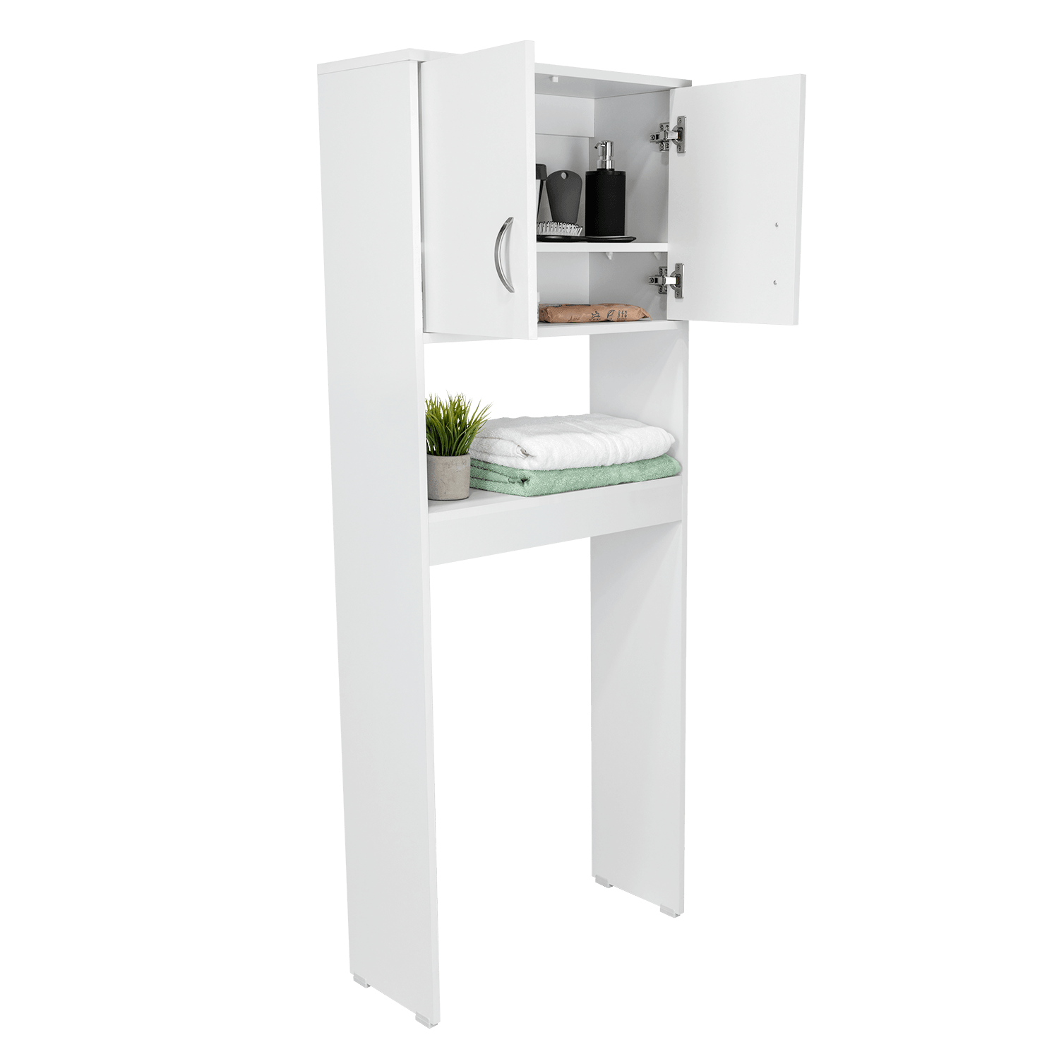 Gabinete de Baño Apolis, Blanco, Ideal Para Ahorrar Espacio - VIRTUAL MUEBLES