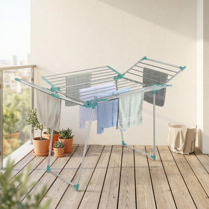 Tendedero de Piso Drymax · Gris y Azul