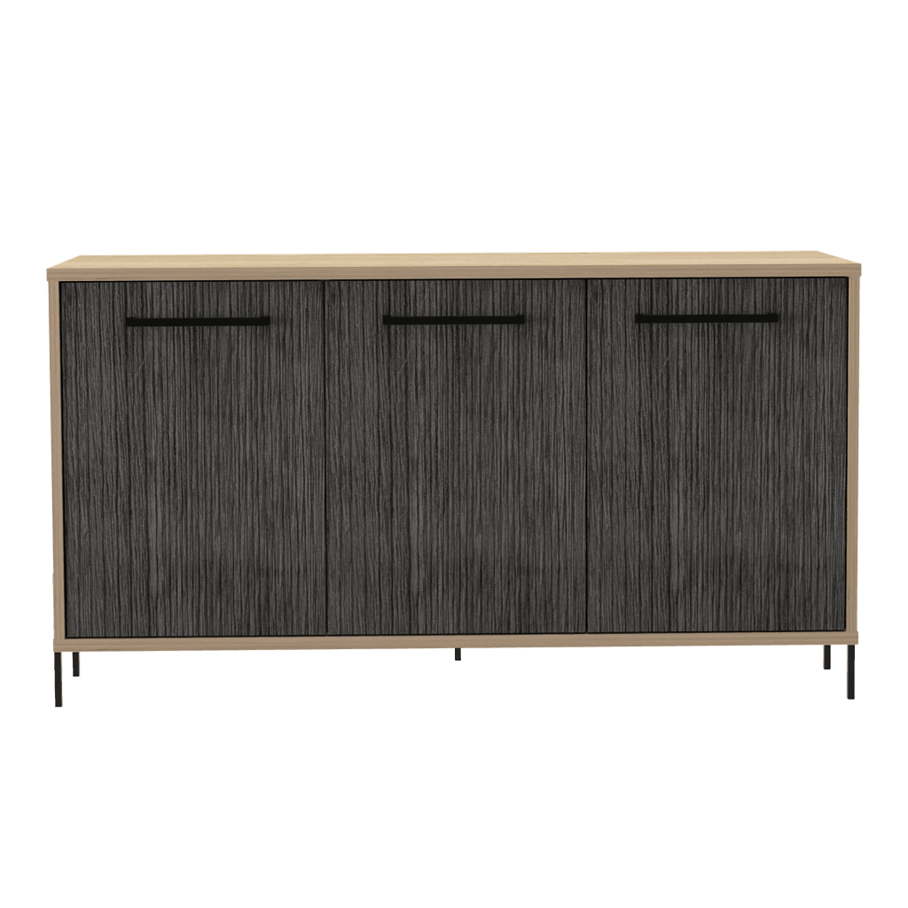 Mueble Auxiliar Tulsa color Beige y Gris para Ambientes.